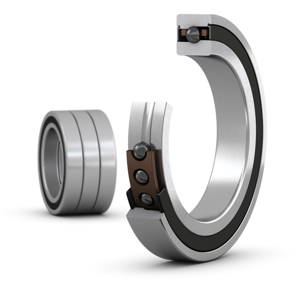 SKF S71910 ACB/HCP4ATBTB Matched set of three super-precision, high-speed B design, single row angular contact ball bearings with seals