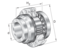 INA ZARF2575-L-TV Needle roller/axial cylindrical roller bearing view 3