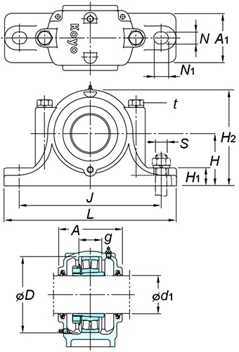 KOYO SN512 bearing
