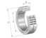 INA SL014922 Cylindrical roller bearing view 3