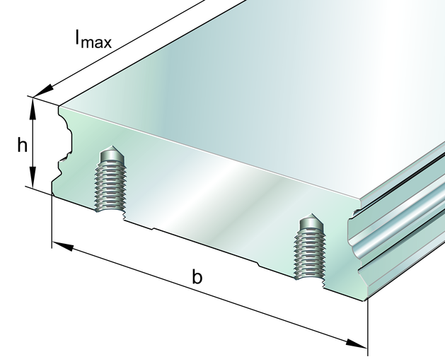 INA TKVD20-W-U Profile rail view 2
