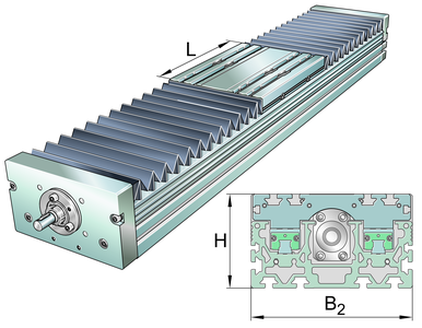INA MDKUVE15-240-KGT/50-F-SPU-N Linear actuator