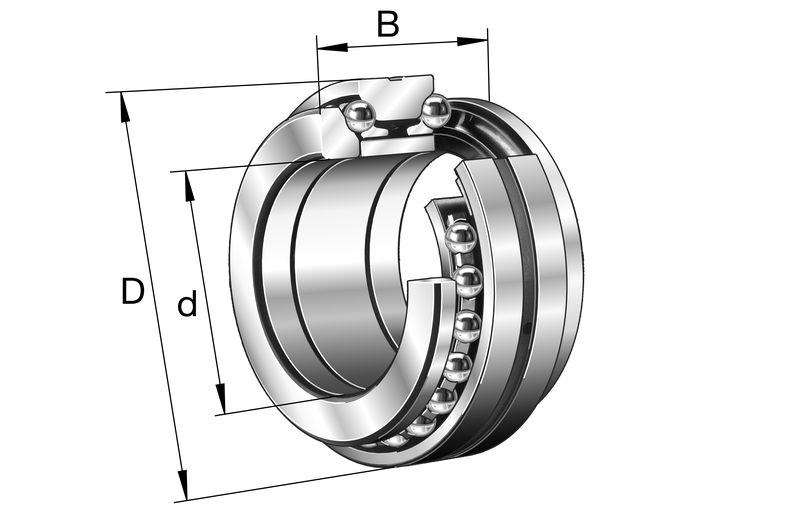 FAG 234406-M-SP Axial angular contact ball bearing view 2