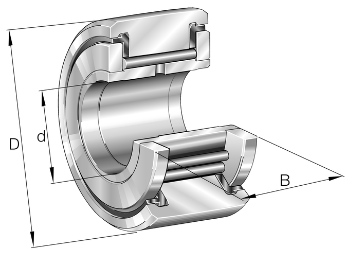 INA NATV10-PP Yoke type track roller view 2