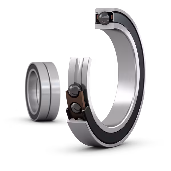 SKF S71908 CE/HCP4ADBA Matched set of two super-precision, high-speed E design, single row angular contact ball bearings with seals