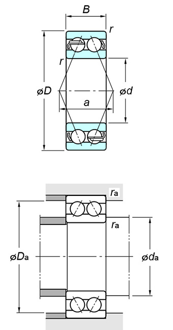 KOYO 3200 Angular contact ball bearing