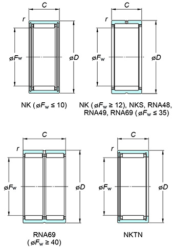 KOYO NK19/16 bearing