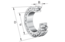 FAG 22326-E1A-XL-MA-T41A-C3 Spherical Roller Bearing view 3