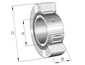 INA NA2204-2RSR Yoke type track roller view 3