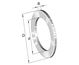 INA LS3552 Bearing washer view 3