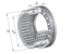 INA NKXR20-Z-XL Needle roller/axial cylindrical roller bearing view 3