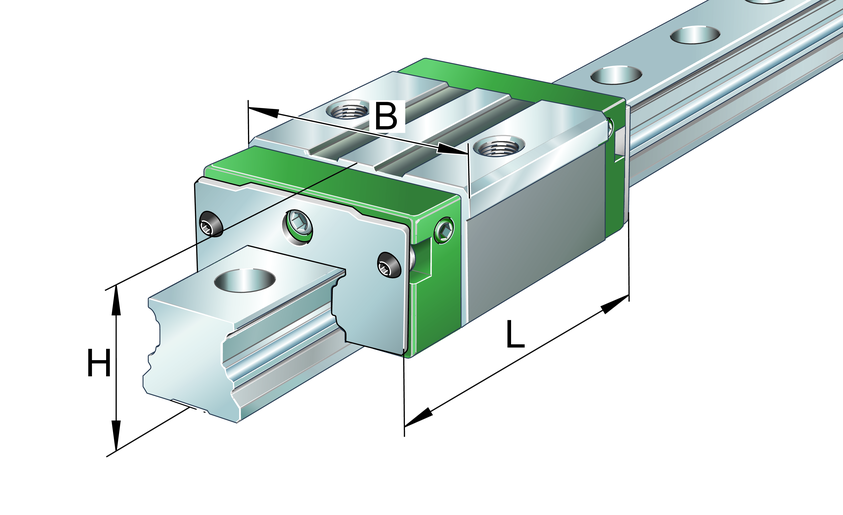 INA KUVE35-B-ESC Ball monorail guidance system view 2