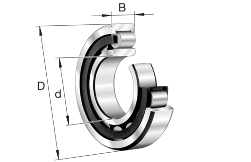 FAG HCNU209-E-XL-TVP2 Cylindrical roller bearing view 2