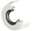 INA KASK07-S-R-NBR-WHT End cap view 3