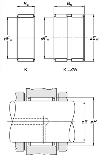 KOYO K18X22X14 Needle roller bearing