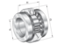 INA ZARN4580-TV Needle roller/axial cylindrical roller bearing view 3