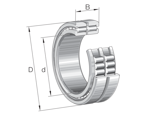 INA SL185030-A-C3 Cylindrical roller bearing view 2