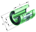 INA KNO25-B-PP Linear Ball Bearing view 3