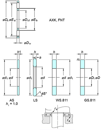 KOYO AXK110145 Needle roller bearing