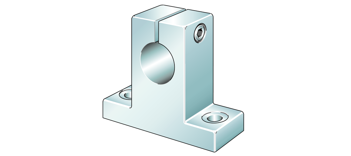 INA GW40 Shaft block view 2