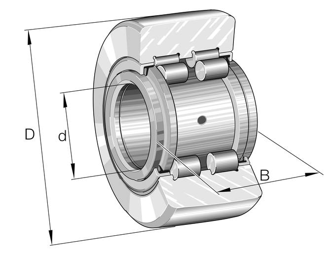 INA PWTR2562-2RS-RR-XL Yoke type track roller view 2
