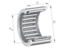 INA SCE1211-P-L581 Drawn cup needle roller bearing open end view 3