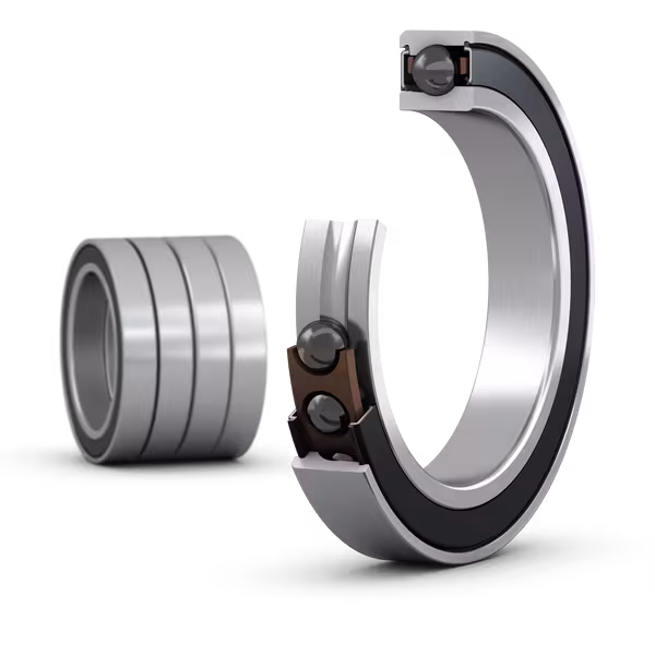 SKF S71914 CE/HCP4AQBCA Matched set of four super-precision, high-speed E design, single row angular contact ball bearings with seals