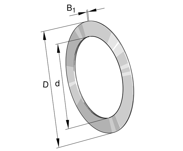 INA AS4060 Axial bearing washer view 2