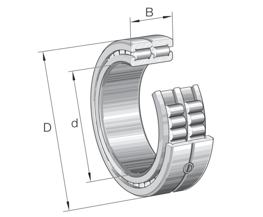 INA SL014922 Cylindrical roller bearing view 2