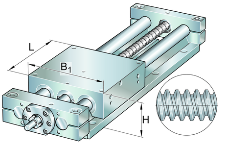 INA LTS30-180-TR20x4-M-0 Linear table