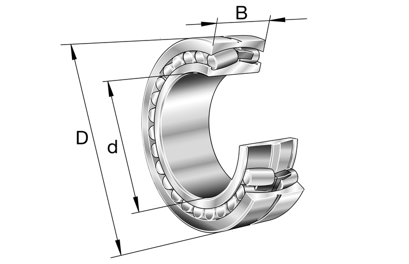 FAG 23944-S-MB-H40AB-C3 Spherical Roller Bearing view 2