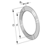 INA AS4060 Axial bearing washer view 3