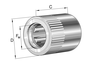 INA HFL0615-R Drawn cup roller clutch view 3