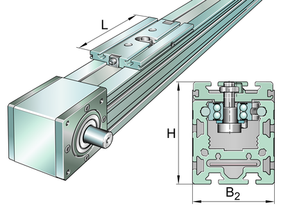 INA MLFI50-250-C-LN-ZR-W2-N-FA517.1 Linear actuator